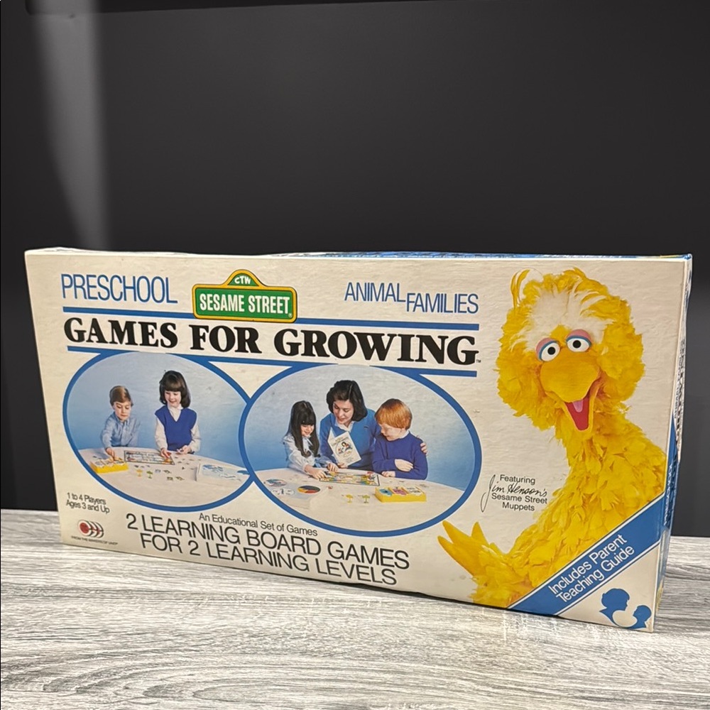 Sesame Street Preschool: Games for Growing: Animal Families (1986) - Board Game